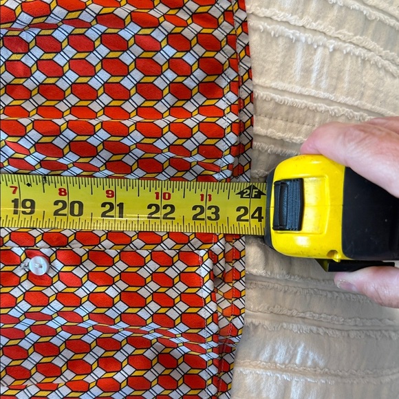 Banana Republic Sleeveless Top Orange & White with Yellow - Picture 4 of 5